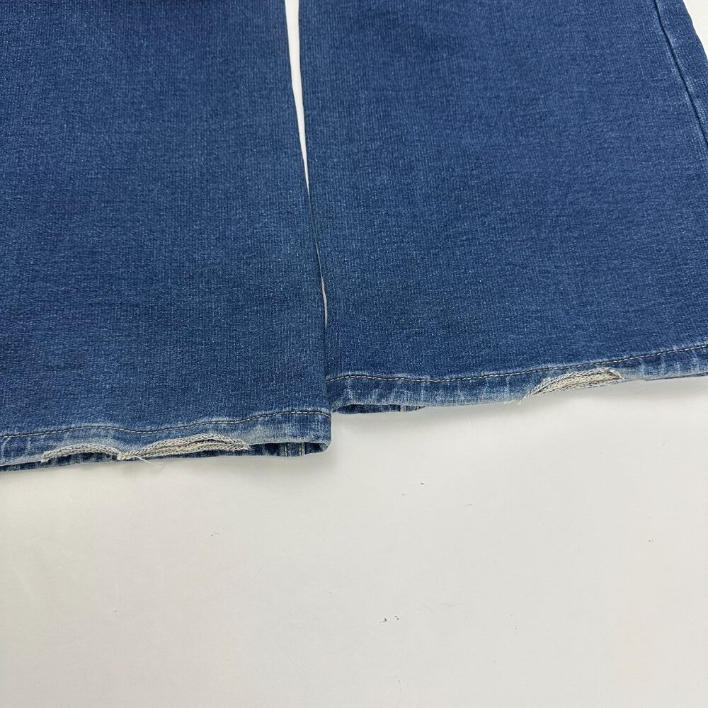 Lands' End Super Soft Bootcut Women's size 16 Dark Wash Blue Denim Jeans - Picture 7 of 7
